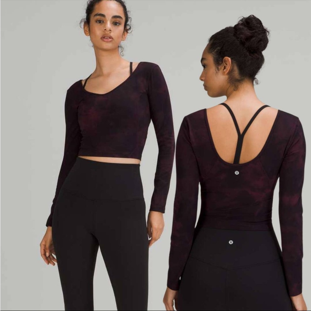 Lululemon Align Long Sleeve Shirt- Diamond Dye Cassis Size 6